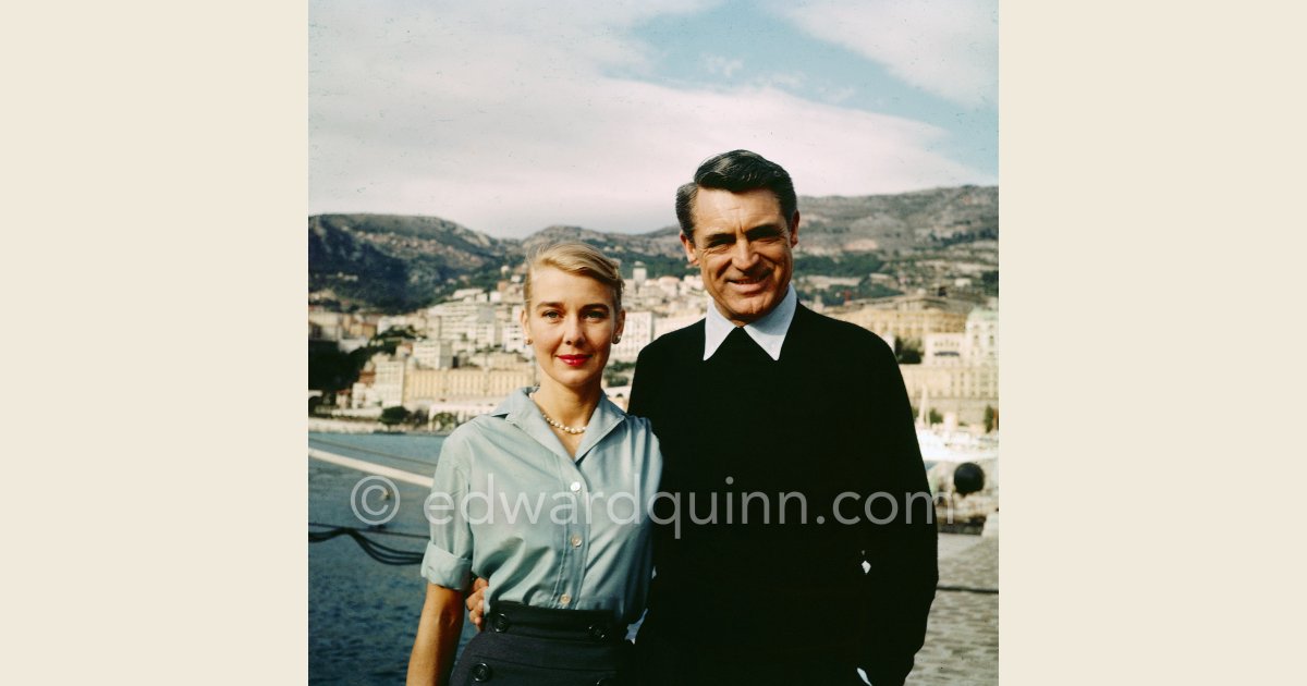 Cary Grant And His Wife Betsy Drake On Board Onassis Yacht Christina