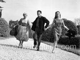 Brigitte Bardot, Kim Novak and Daniel Gélin. Nice 1956. - Photo by Edward Quinn