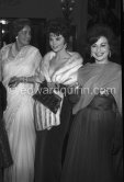 The Begum, Tina Louise and Haya Harareet. Cannes Film Festival 1960. - Photo by Edward Quinn