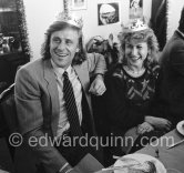 Björn Borg and his wife Mariana Simionescu. Monte Carlo Country Club. Epiphany Jan 6 1984. - Photo by Edward Quinn