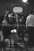 Fernandel and director Jean Giono (left) during filming of "Crésus". Forcalquier, Alpes-de-Haute-Provence1960. - Photo by Edward Quinn