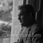 Prince Rainier of Monaco playing cards at Villa Iberia, Saint-Jean-Cap-Ferrat 1954. - Photo by Edward Quinn